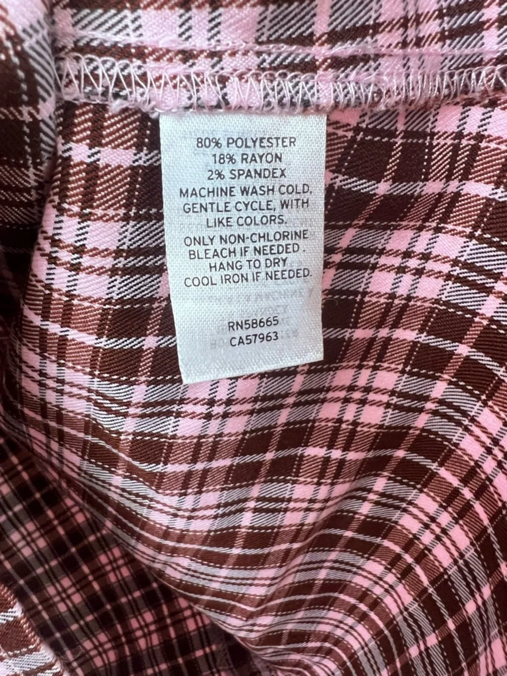 BP Mini Dress XS Pink Plaid Schoolgirl Y2K Coquette Grunge 90s Preppy Retro - Picture 4 of 5